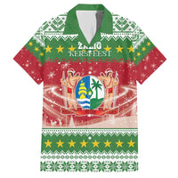 Suriname Christmas Hawaiian Shirt Coat Of Arms Zalig Kersfeest - Wonder Print Shop
