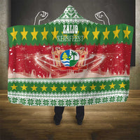 Suriname Christmas Hooded Blanket Coat Of Arms Zalig Kersfeest - Wonder Print Shop