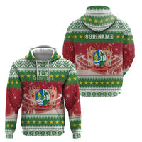Suriname Christmas Hoodie Coat Of Arms Zalig Kersfeest - Wonder Print Shop