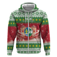 Suriname Christmas Hoodie Coat Of Arms Zalig Kersfeest - Wonder Print Shop