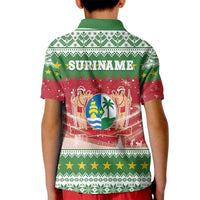 Suriname Christmas Kid Polo Shirt Coat Of Arms Zalig Kersfeest - Wonder Print Shop