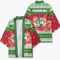 Suriname Christmas Kimono Coat Of Arms Zalig Kersfeest - Wonder Print Shop