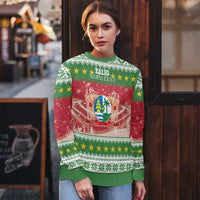 Suriname Christmas Ugly Christmas Sweater Coat Of Arms Zalig Kersfeest - Wonder Print Shop