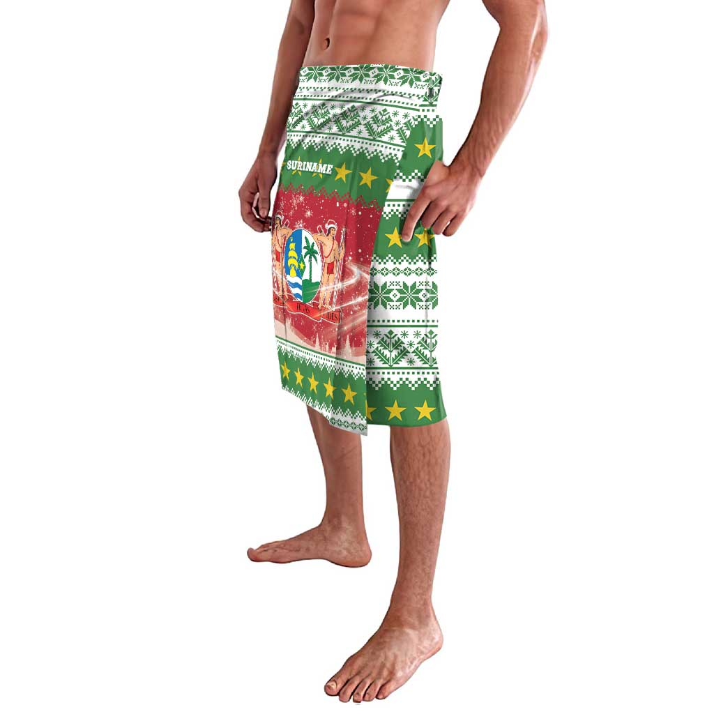 Suriname Christmas Lavalava Coat Of Arms Zalig Kersfeest - Wonder Print Shop