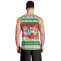 Suriname Christmas Men Tank Top Coat Of Arms Zalig Kersfeest - Wonder Print Shop
