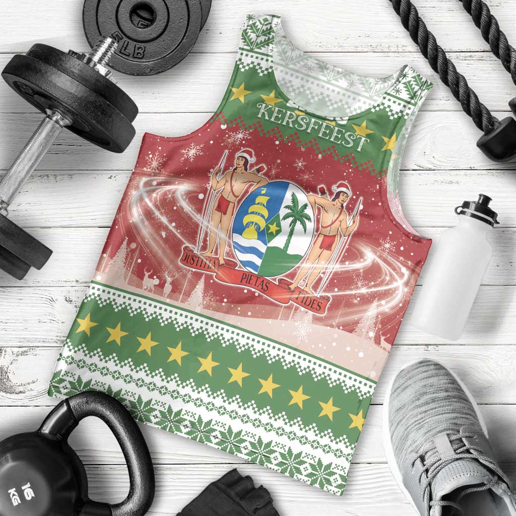 Suriname Christmas Men Tank Top Coat Of Arms Zalig Kersfeest - Wonder Print Shop