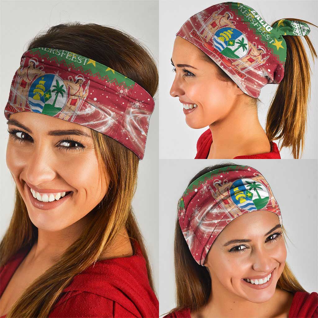 Suriname Christmas Neck Gaiter Coat Of Arms Zalig Kersfeest - Wonder Print Shop