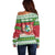 Suriname Christmas Off Shoulder Sweater Coat Of Arms Zalig Kersfeest - Wonder Print Shop