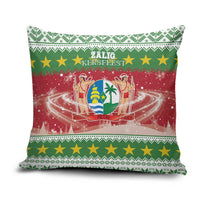 Suriname Christmas Pillow Cover Coat Of Arms Zalig Kersfeest - Wonder Print Shop