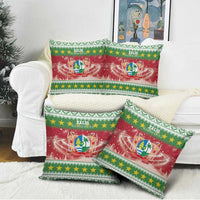 Suriname Christmas Pillow Cover Coat Of Arms Zalig Kersfeest - Wonder Print Shop