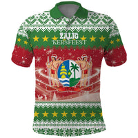 Suriname Christmas Polo Shirt Coat Of Arms Zalig Kersfeest - Wonder Print Shop