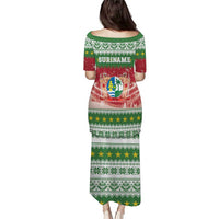 Suriname Christmas Puletasi Coat Of Arms Zalig Kersfeest - Wonder Print Shop