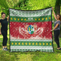 Suriname Christmas Quilt Coat Of Arms Zalig Kersfeest - Wonder Print Shop