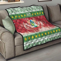 Suriname Christmas Quilt Coat Of Arms Zalig Kersfeest - Wonder Print Shop