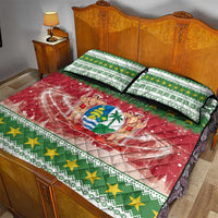 Suriname Christmas Quilt Bed Set Coat Of Arms Zalig Kersfeest - Wonder Print Shop