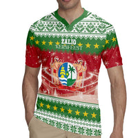 Suriname Christmas Rugby Jersey Coat Of Arms Zalig Kersfeest - Wonder Print Shop