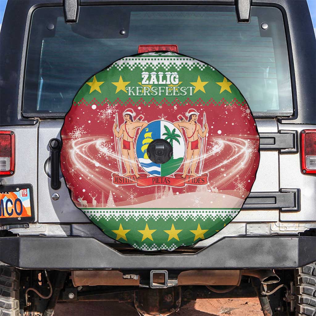 Suriname Christmas Spare Tire Cover Coat Of Arms Zalig Kersfeest - Wonder Print Shop
