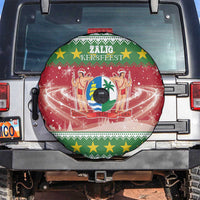 Suriname Christmas Spare Tire Cover Coat Of Arms Zalig Kersfeest - Wonder Print Shop