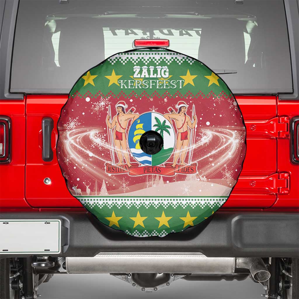 Suriname Christmas Spare Tire Cover Coat Of Arms Zalig Kersfeest - Wonder Print Shop