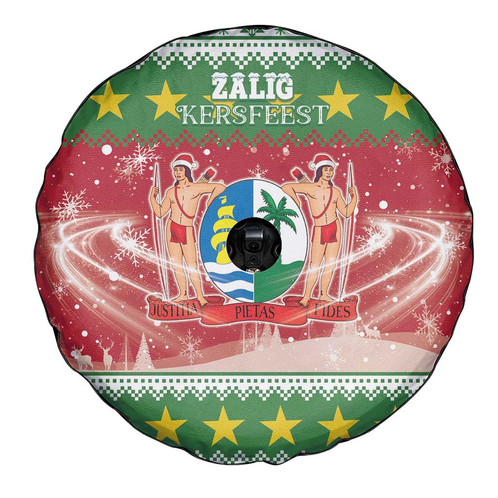 Suriname Christmas Spare Tire Cover Coat Of Arms Zalig Kersfeest - Wonder Print Shop