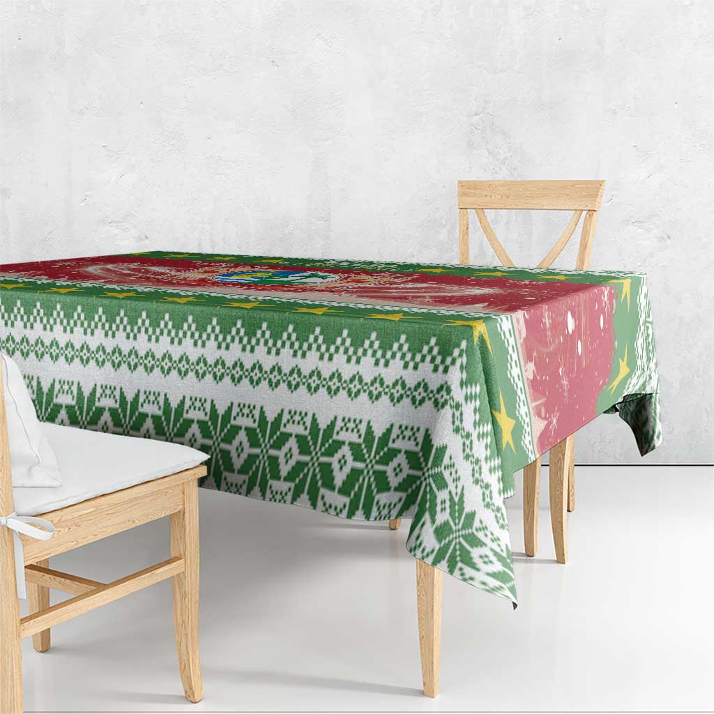Suriname Christmas Tablecloth Coat Of Arms Zalig Kersfeest - Wonder Print Shop