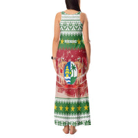 Suriname Christmas Tank Maxi Dress Coat Of Arms Zalig Kersfeest - Wonder Print Shop