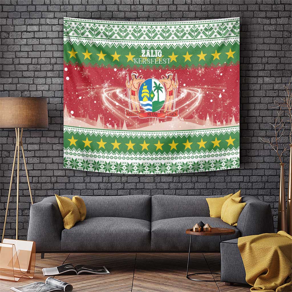 Suriname Christmas Tapestry Coat Of Arms Zalig Kersfeest - Wonder Print Shop