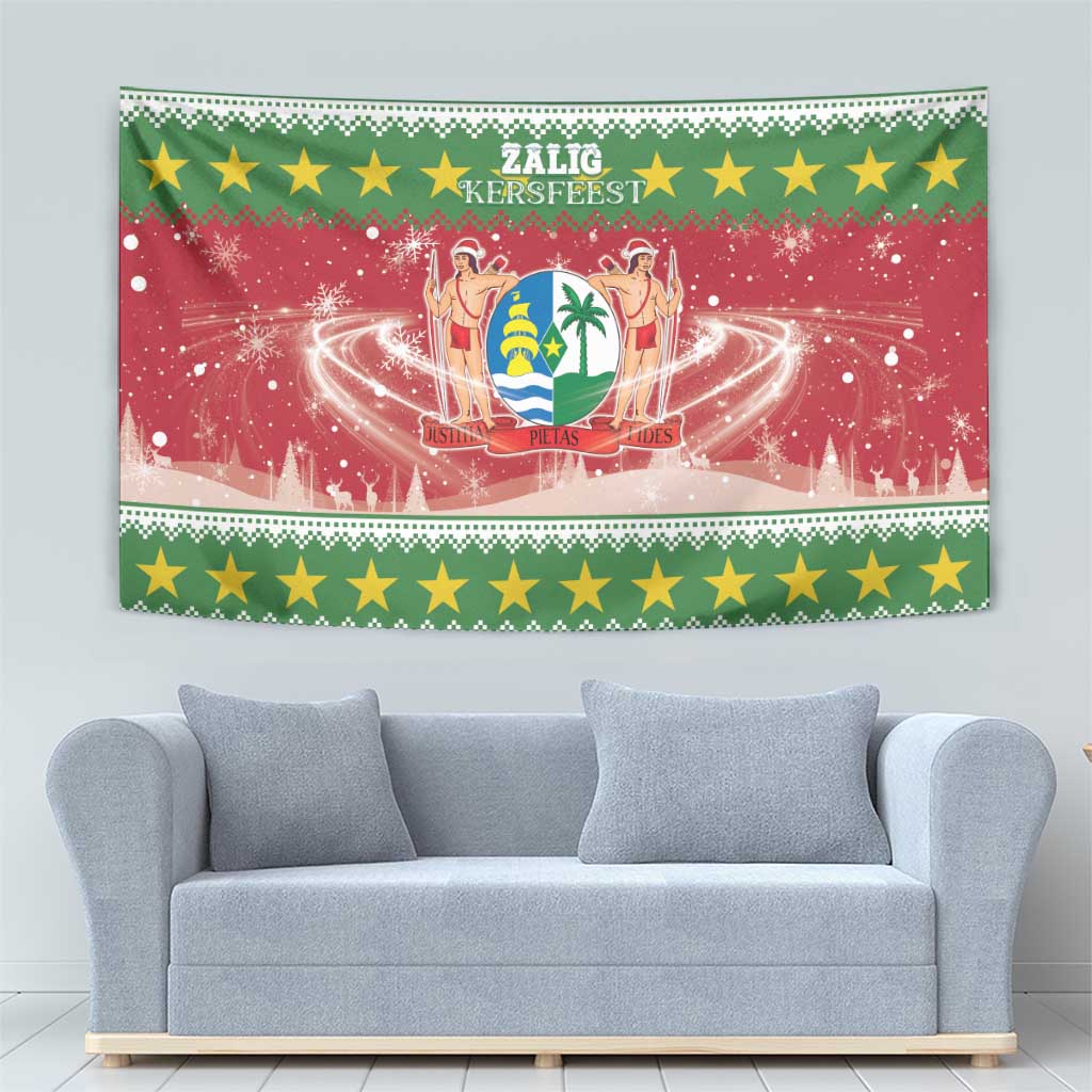 Suriname Christmas Tapestry Coat Of Arms Zalig Kersfeest - Wonder Print Shop