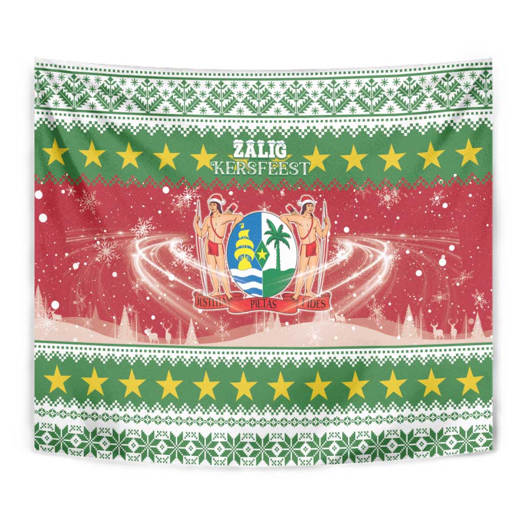 Suriname Christmas Tapestry Coat Of Arms Zalig Kersfeest - Wonder Print Shop