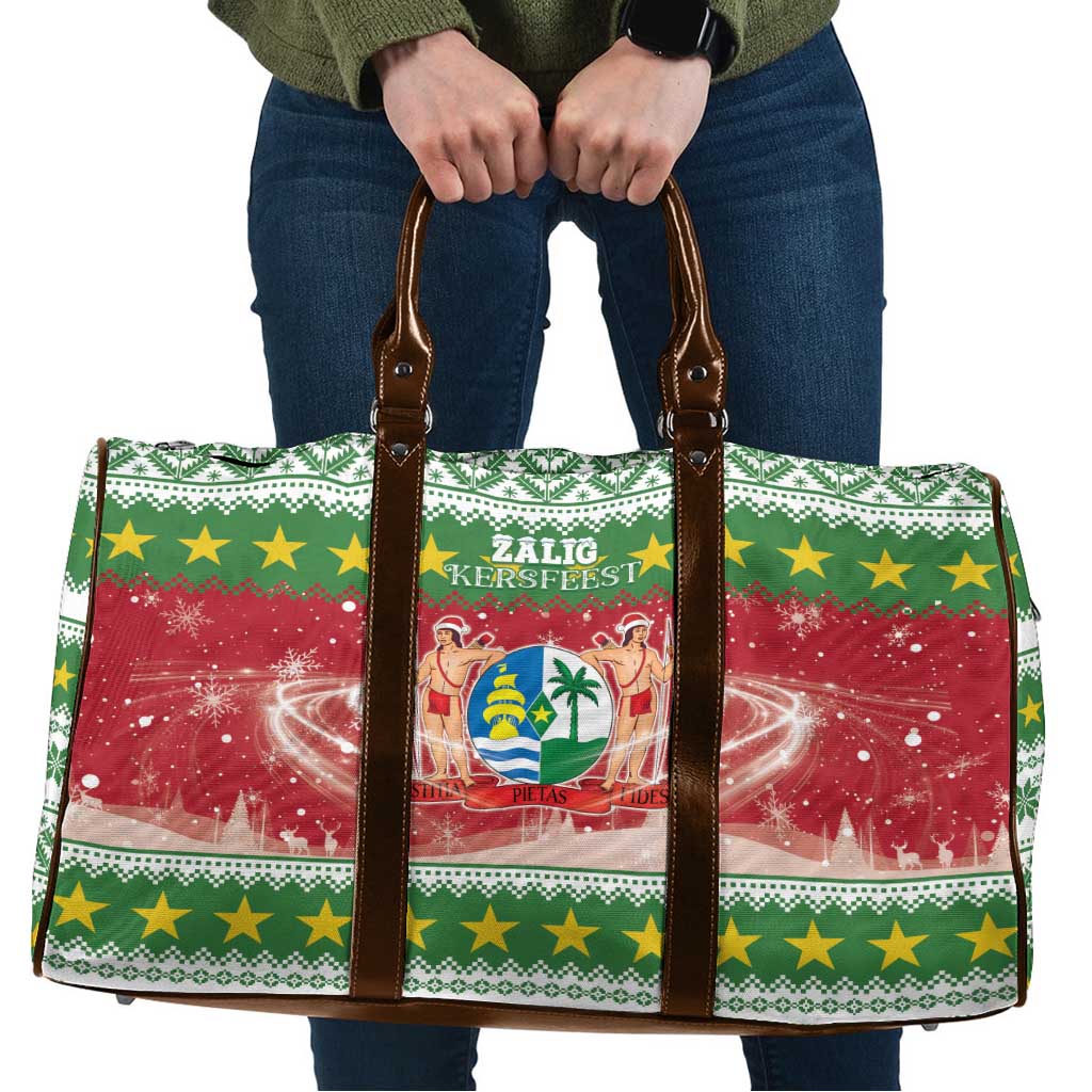 Suriname Christmas Travel Bag Coat Of Arms Zalig Kersfeest - Wonder Print Shop