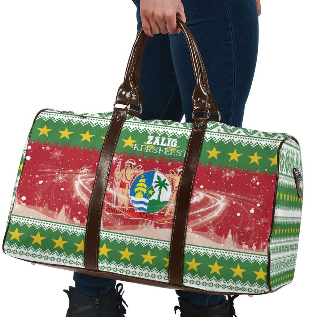 Suriname Christmas Travel Bag Coat Of Arms Zalig Kersfeest - Wonder Print Shop
