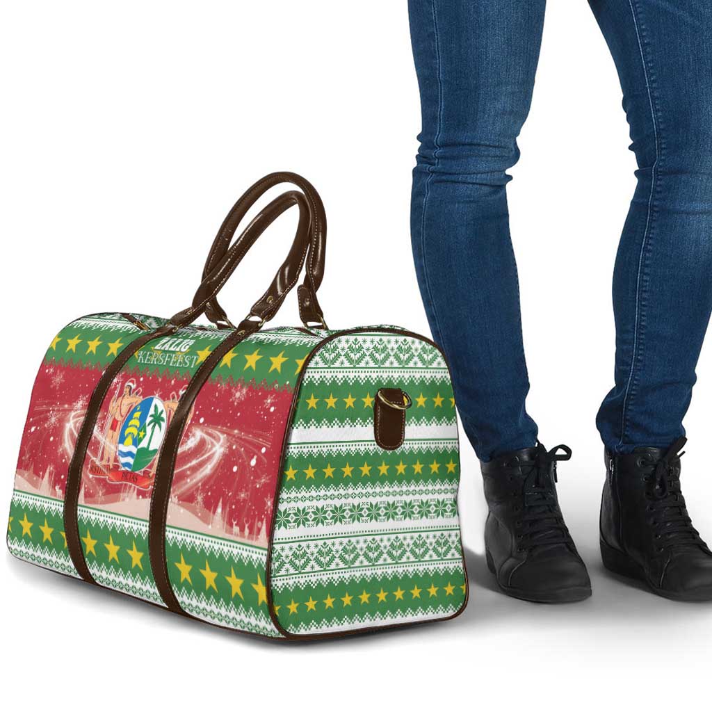 Suriname Christmas Travel Bag Coat Of Arms Zalig Kersfeest - Wonder Print Shop