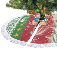 Suriname Christmas Tree Skirt Coat Of Arms Zalig Kersfeest - Wonder Print Shop
