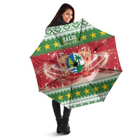Suriname Christmas Umbrella Coat Of Arms Zalig Kersfeest - Wonder Print Shop