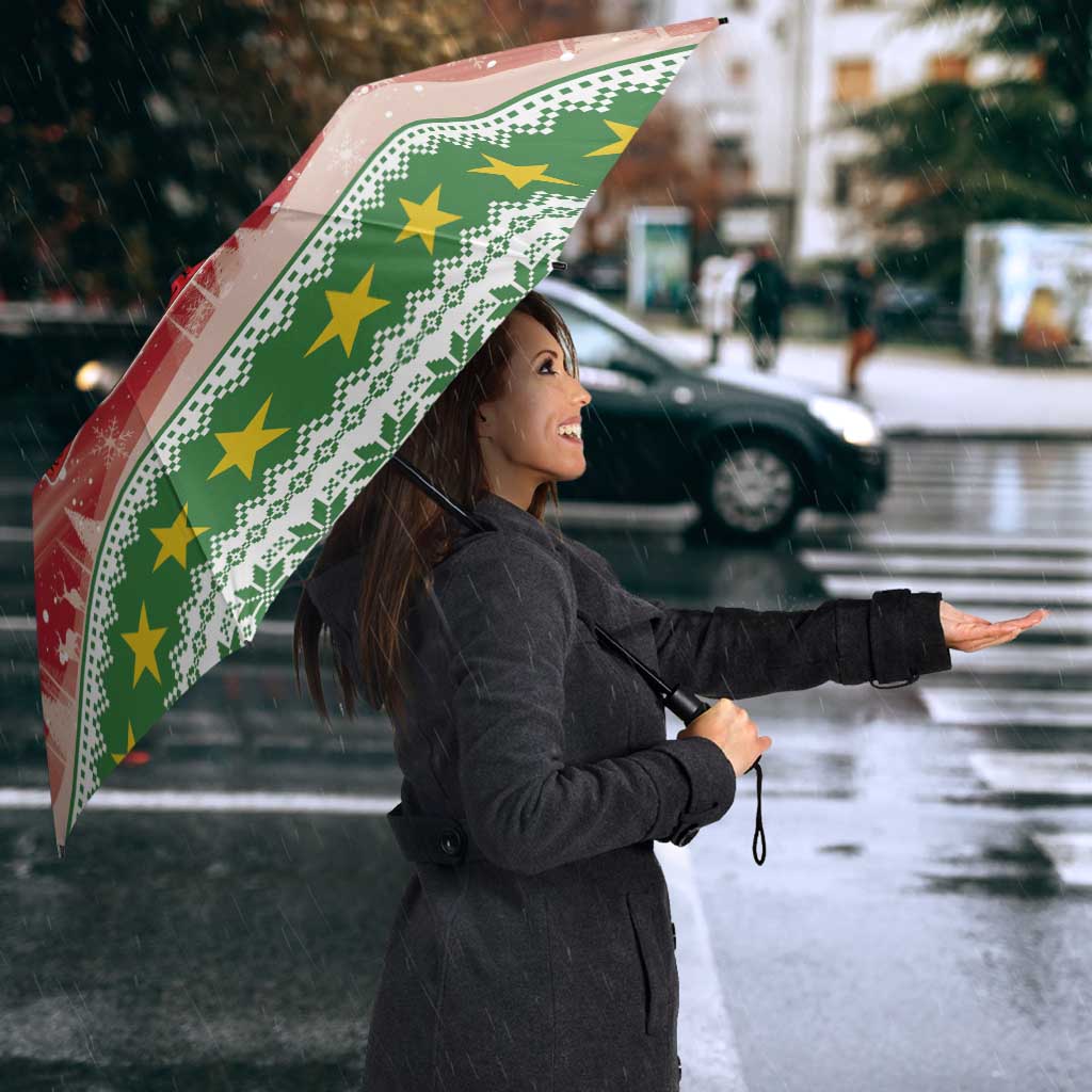 Suriname Christmas Umbrella Coat Of Arms Zalig Kersfeest - Wonder Print Shop