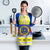 United States Virgin Islands Christmas Apron Coat Of Arms With Poinsettia - Wonder Print Shop