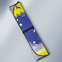 United States Virgin Islands Christmas Auto Sun Shade Coat Of Arms With Poinsettia - Wonder Print Shop