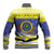 United States Virgin Islands Christmas Baseball Jacket Coat Of Arms With Poinsettia - Wonder Print Shop