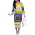 United States Virgin Islands Christmas Family Matching Off The Shoulder Long Sleeve Dress and Hawaiian Shirt Coat Of Arms With Poinsettia - Wonder Print Shop