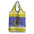 United States Virgin Islands Christmas Grocery Bag Coat Of Arms With Poinsettia - Wonder Print Shop