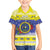 United States Virgin Islands Christmas Kid Hawaiian Shirt Coat Of Arms With Poinsettia - Wonder Print Shop