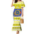 United States Virgin Islands Christmas Mermaid Dress Coat Of Arms With Poinsettia - Wonder Print Shop