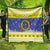 United States Virgin Islands Christmas Quilt Coat Of Arms With Poinsettia - Wonder Print Shop