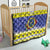 United States Virgin Islands Christmas Quilt Coat Of Arms With Poinsettia - Wonder Print Shop