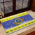 United States Virgin Islands Christmas Rubber Doormat Coat Of Arms With Poinsettia - Wonder Print Shop