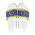 United States Virgin Islands Christmas Slide Sandals Coat Of Arms With Poinsettia - Wonder Print Shop