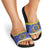 United States Virgin Islands Christmas Slide Sandals Coat Of Arms With Poinsettia - Wonder Print Shop