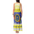 United States Virgin Islands Christmas Tank Maxi Dress Coat Of Arms With Poinsettia - Wonder Print Shop