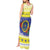 United States Virgin Islands Christmas Tank Maxi Dress Coat Of Arms With Poinsettia - Wonder Print Shop