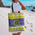 United States Virgin Islands Christmas Tote Bag Coat Of Arms With Poinsettia - Wonder Print Shop